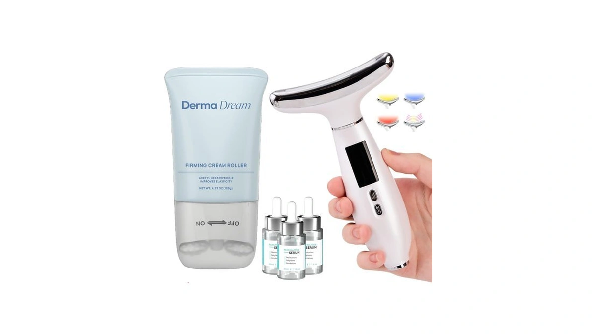 Myoglow Pro Arm Sculpting Device Led Red Light, Neck Cream