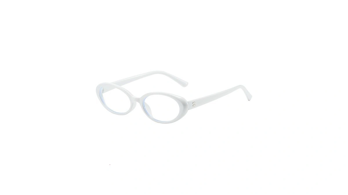 Kursan Small Oval Blue Light Blocking Glasses For Women Men