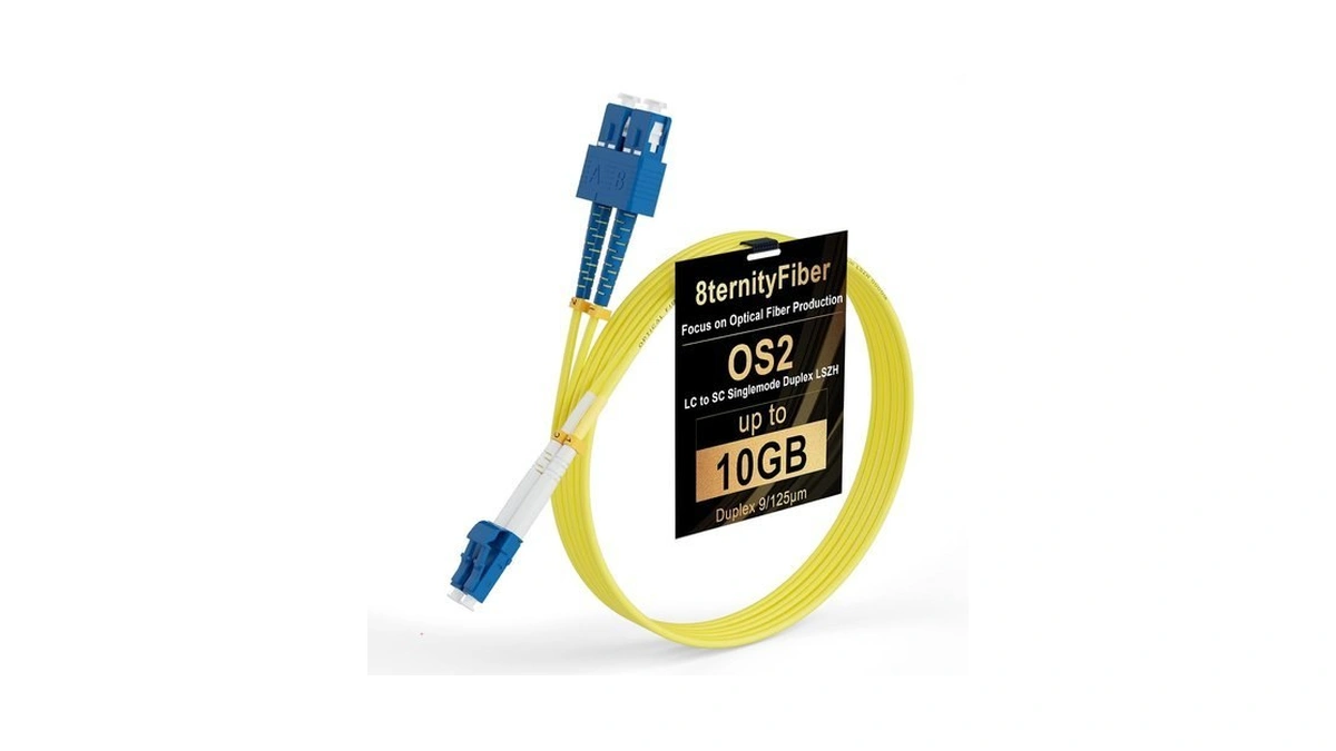 8ternityfiber-os2 Lc To Sc 1m/3ft, 1gb/10gb Single Mode Fiber Optic