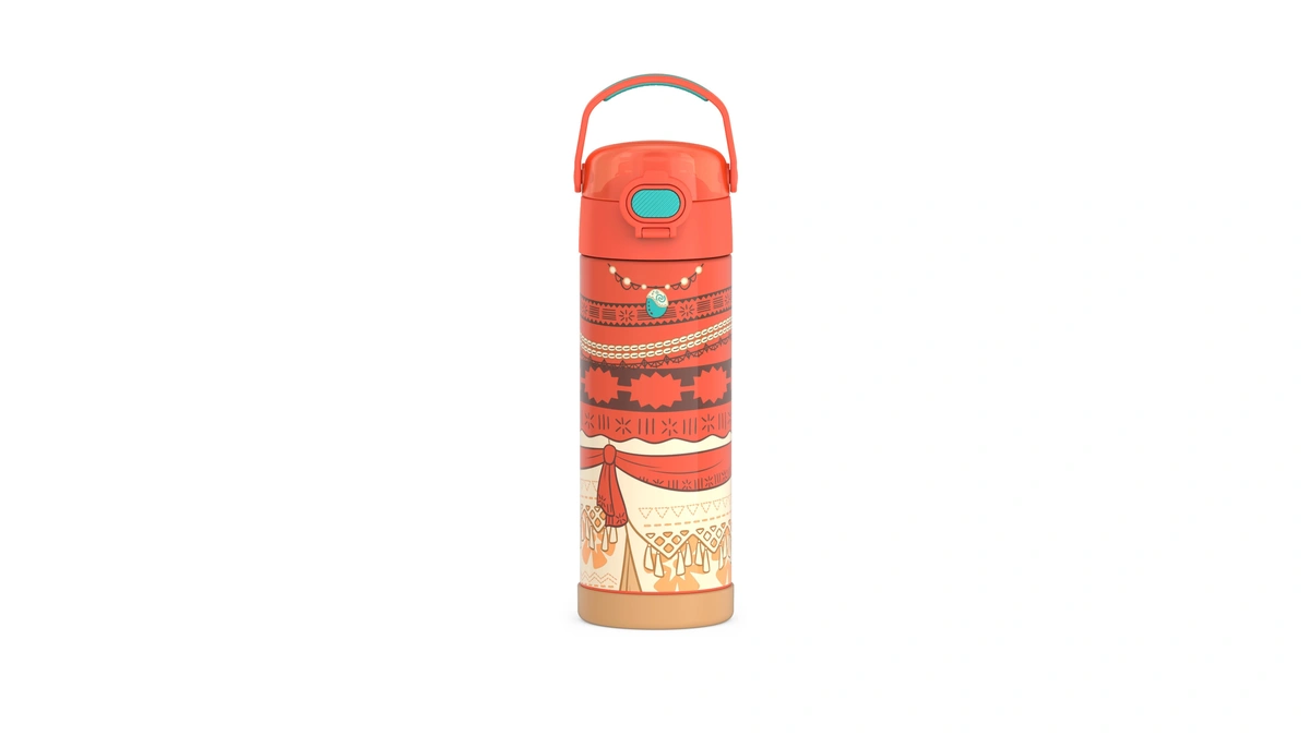 Thermos Funtainer Water Bottle With Spout, 16oz, Princess Moana