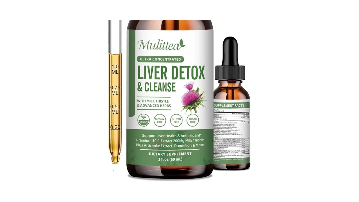 Liver Health & Lymphatic Drainage Drops With Milk Thistle &