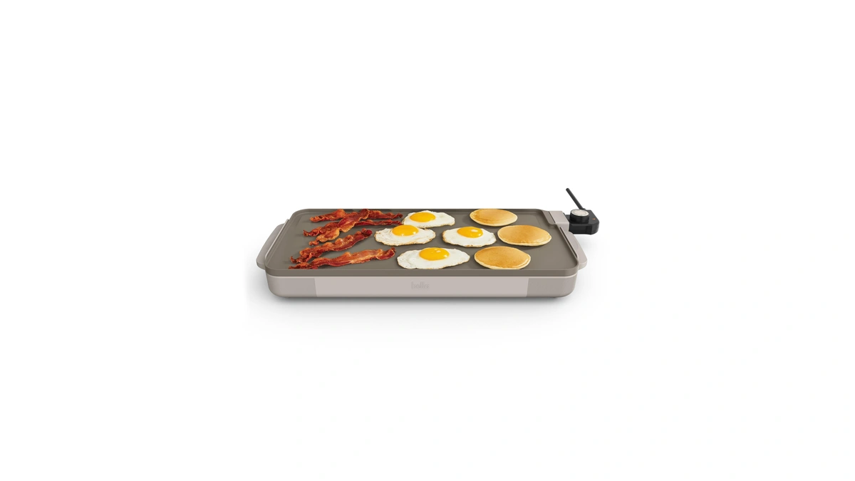 Bella 10"x20" Ceramic Griddle, Oatmilk