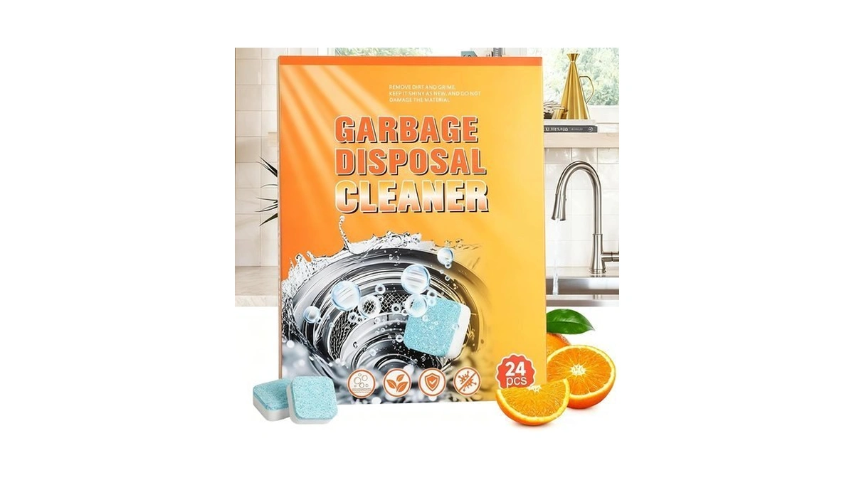 Gihen Garbage Disposal Tablets, Dissolve Grime & Remove Odors, 24pk