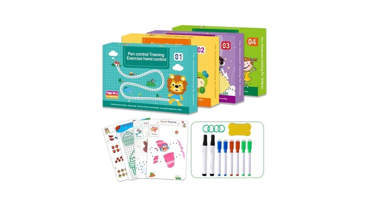 Scribble Smart Workbook, Tracing Books For Kids Ages 3-5, Handwriting