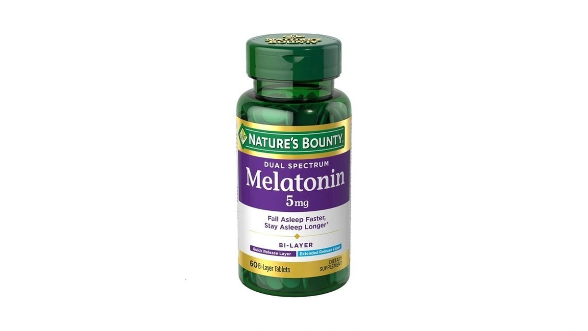 Nature's Bounty Melatonin 5mg Dual Spectrum, 60 Bi-layer Tablets
