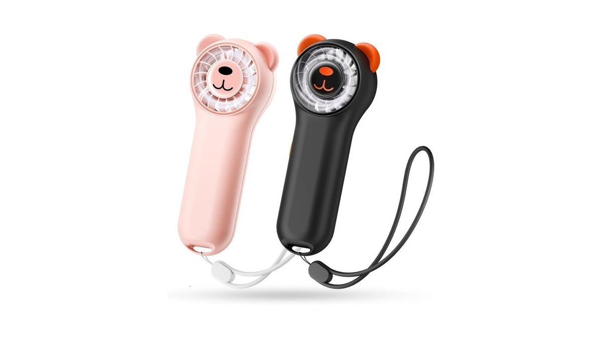 Gentsvip Portable Handheld Fan, Cute Bear Mini Fan With 11000