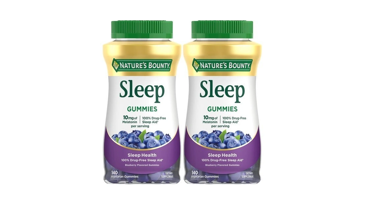 Nature's Bounty 10 Mg Melatonin Gummy, 100% Drug Free Sleep
