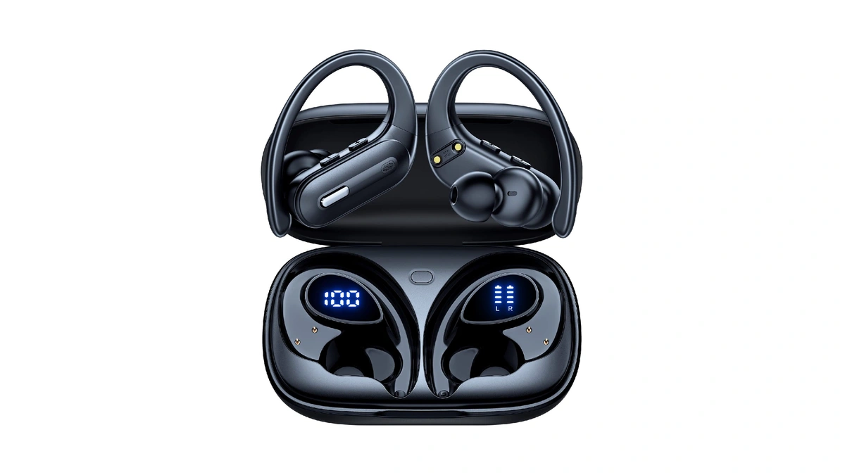 Active Noise Cancelling Wireless Earbuds Bluetooth Headphones 90 Hrs Playtime