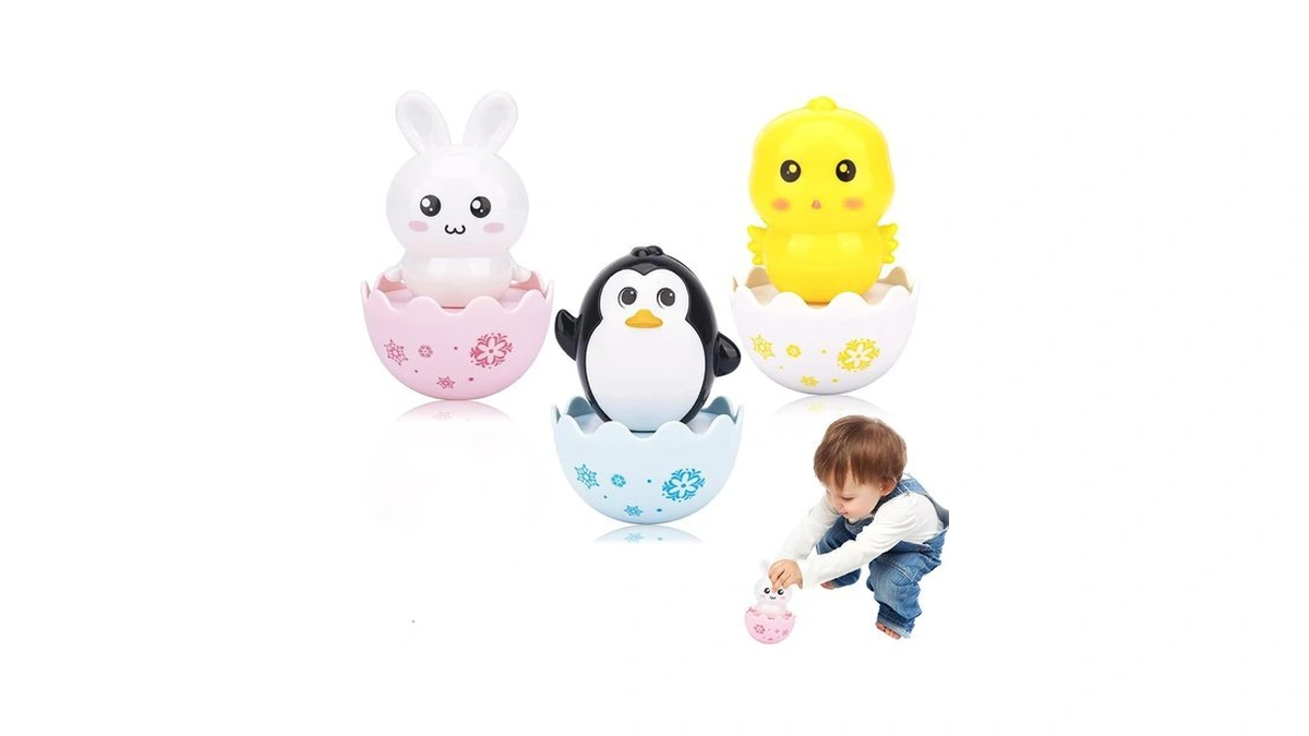 Lukax Baby Toys For 8-12 Months, Montessori Sensory Wobble Toys