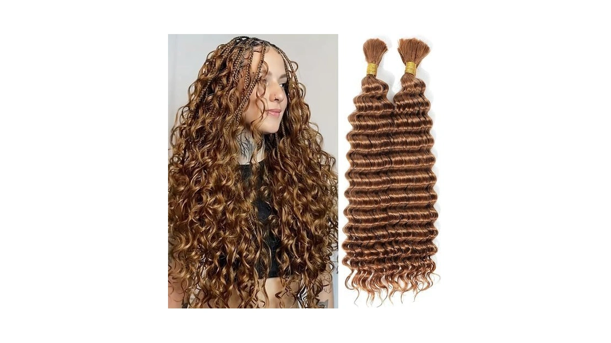Hydtxc 30 Dark Brown Deep Water Wave Bulk Human Braiding