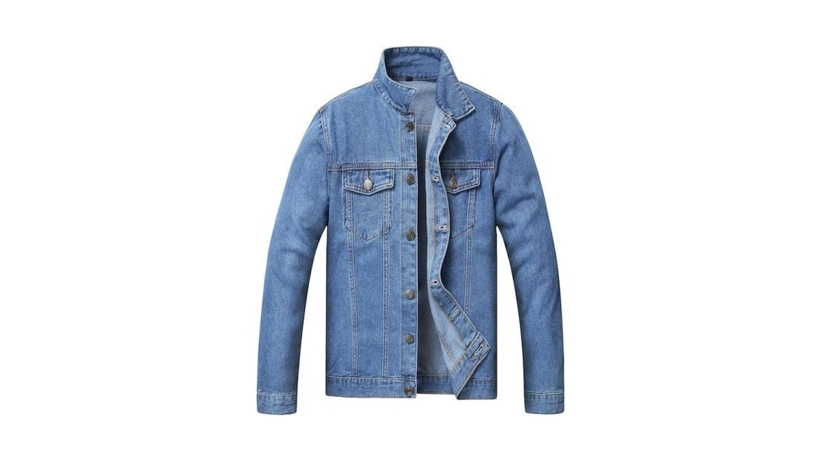 Civyceby Denim Jeans Jackets For Men Slim Fit Destroyed Distressed