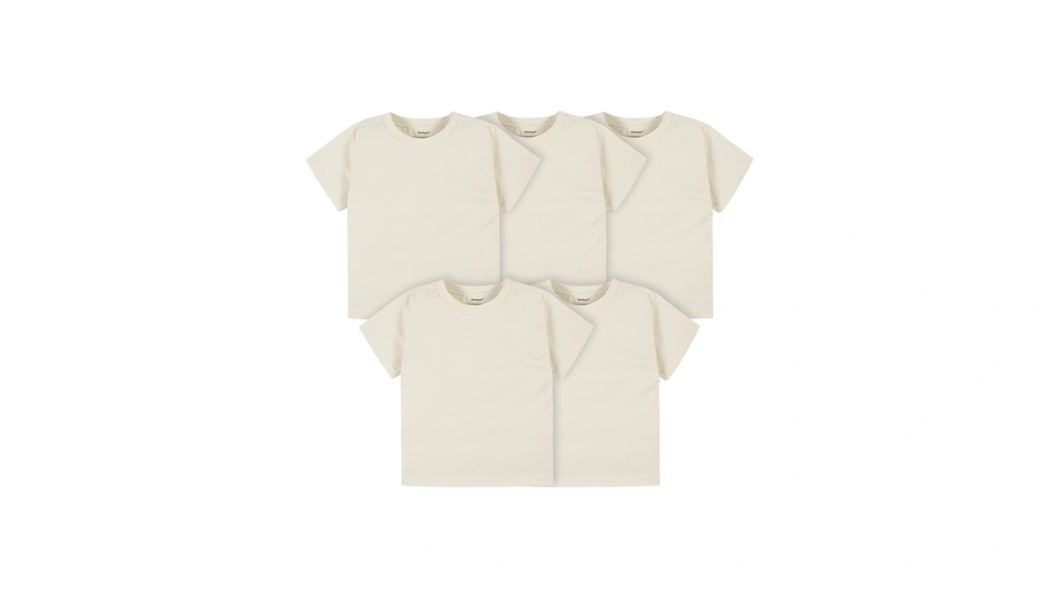 Gerber Baby Toddler 5-pack Solid Short Sleeve T-shirts Jersey 160