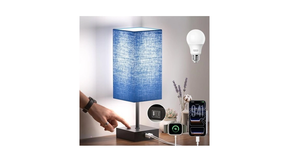 Hansang Nightstand Lamps For Bedroom Touch Bedside Table Lamp With