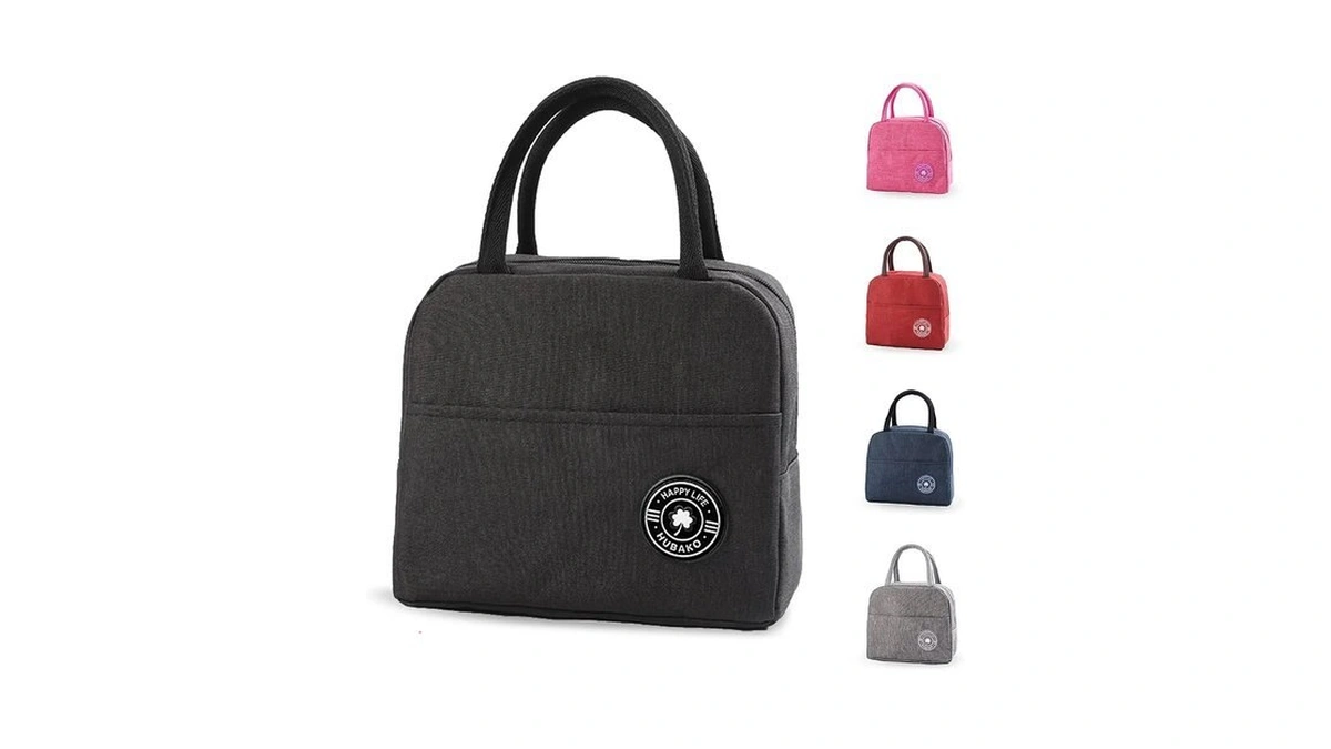 Hubako Small Portable Cute Lunch Bag For Boys Girls, Reusable