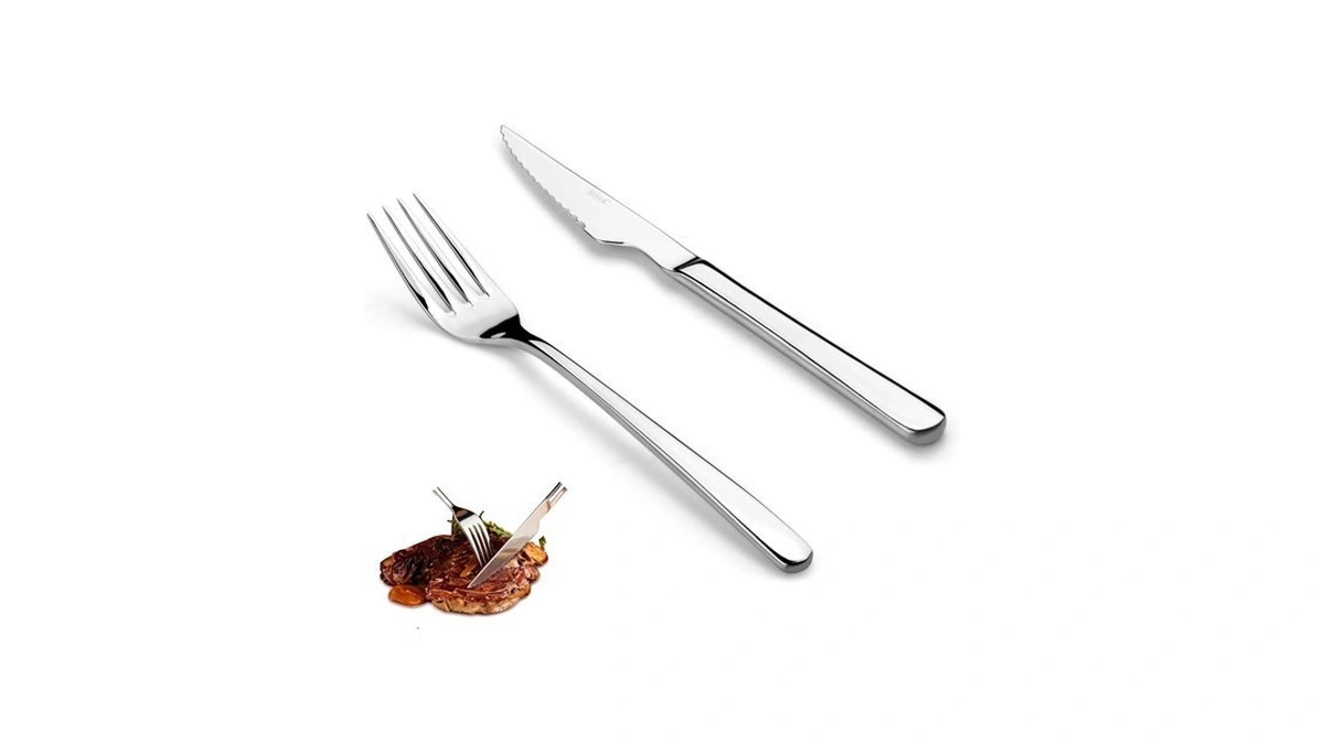 Silouc 8-piece Stainless Steel Flatware Set - 4 Forks &