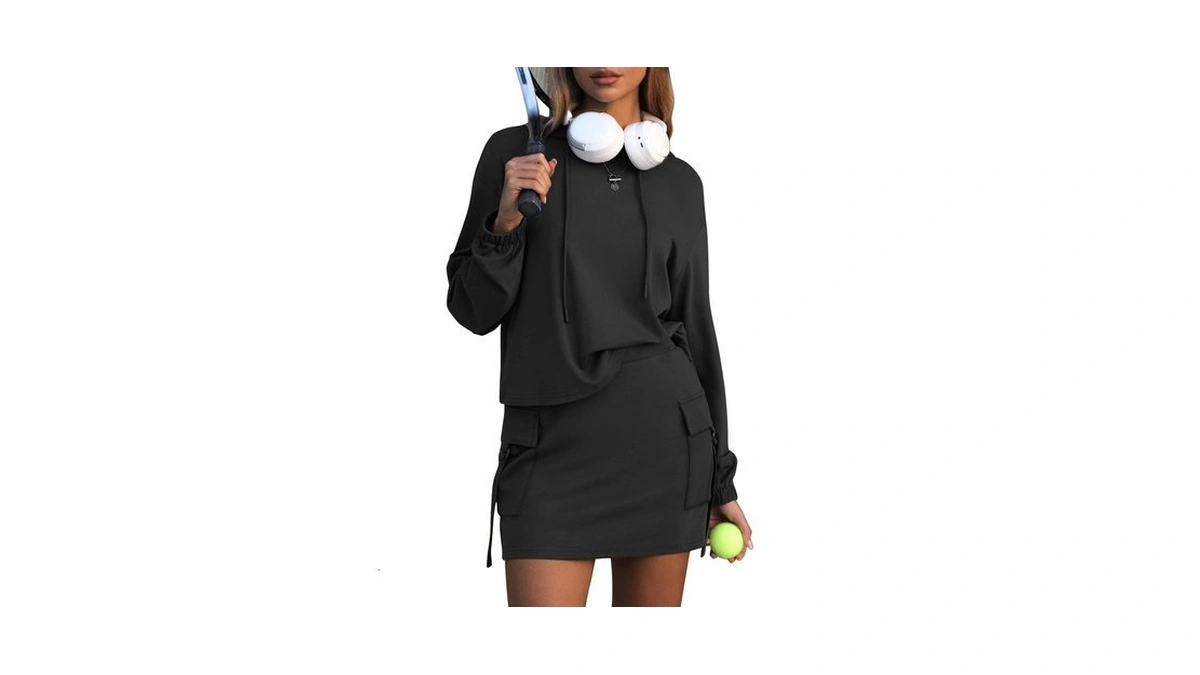 Exlura Women Two Piece Set Cotton Sweatsuit Travel Airport Outfits
