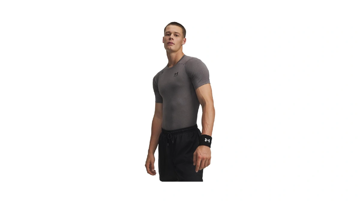 Under Armour Men's Armour Heatgear Compression Short-sleeve T-shirt , Carbon