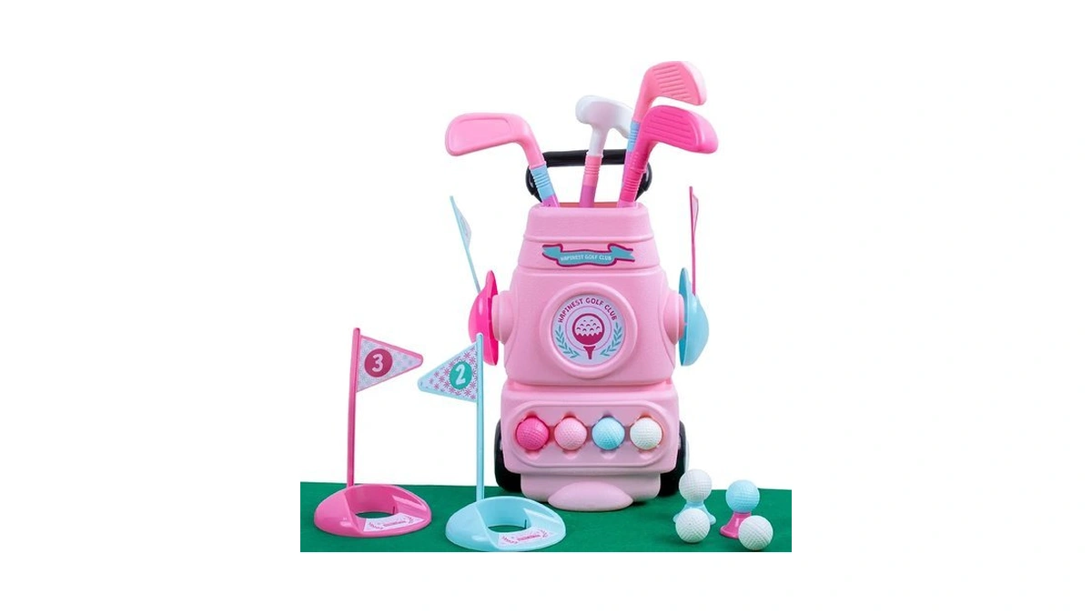 Hapinest Toddler Girl Golf Set, Pink