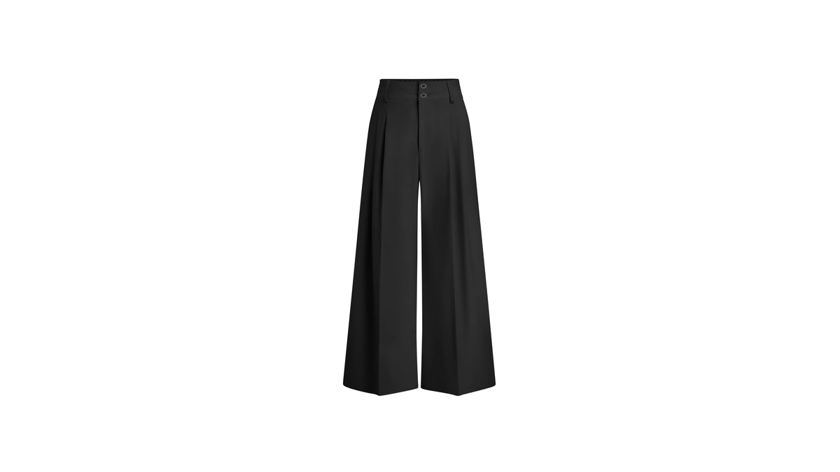 Prettygarden Women's High Waisted Wide Leg Dress Pants,black,m