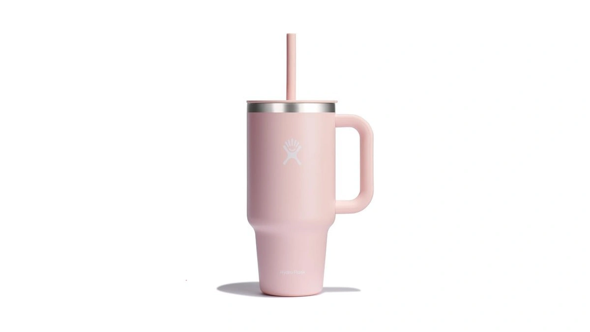 Hydro Flask Travel Tumbler With Handle, Lid And Straw -