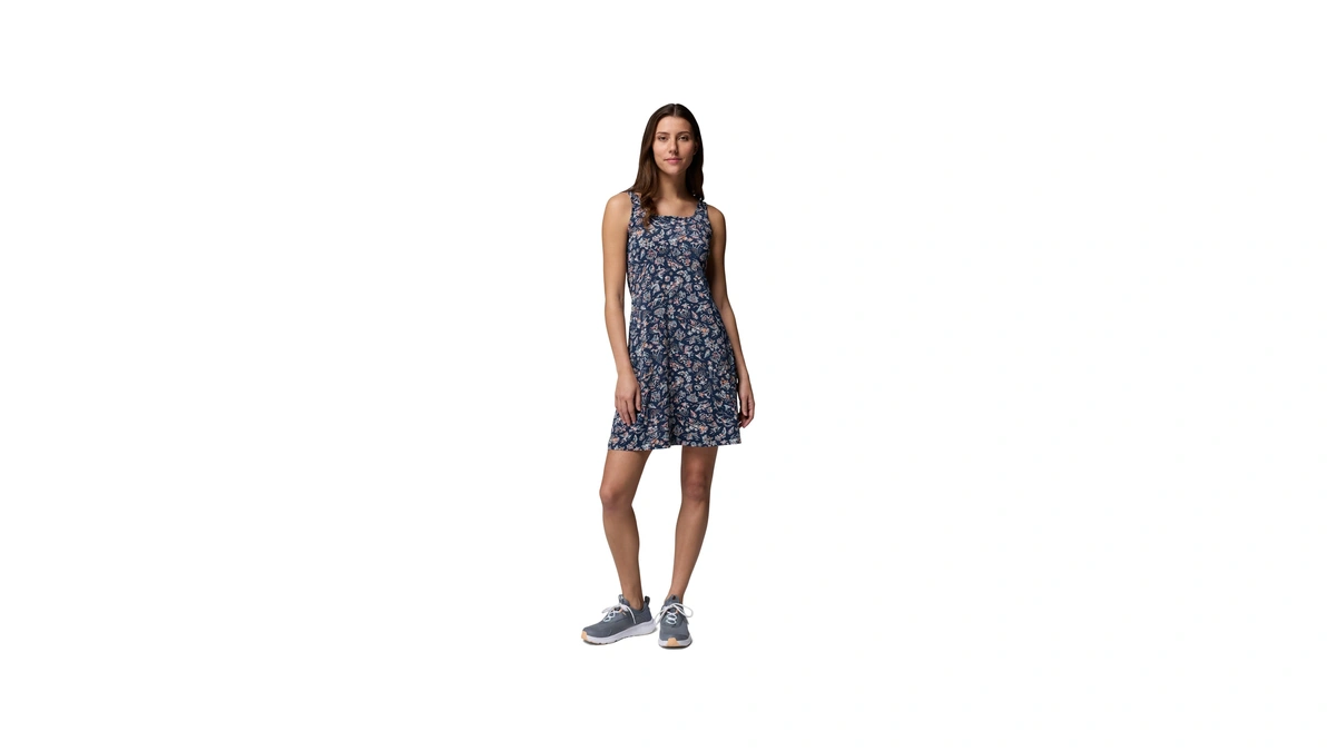 Columbia Womens Pfg Freezer Iii Dress, Collegiate Navy Konakai, X-large