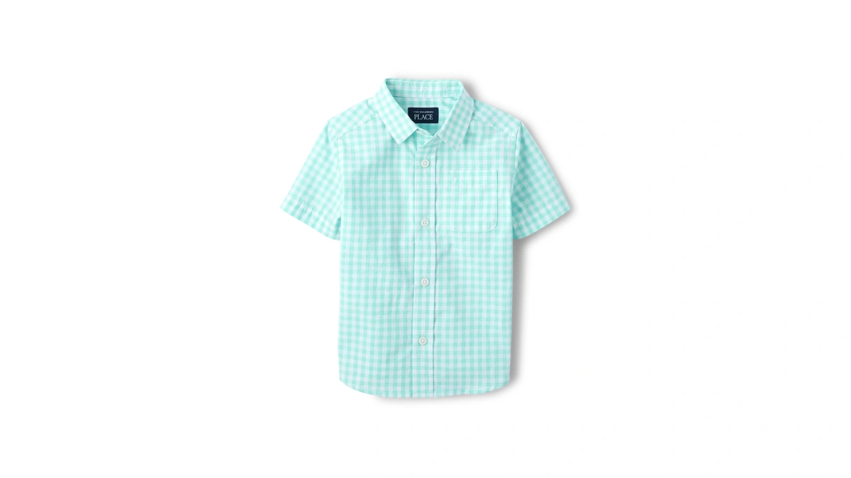 The Children's Place,family Matching Short Sleeve Button Down Shirt, Dad