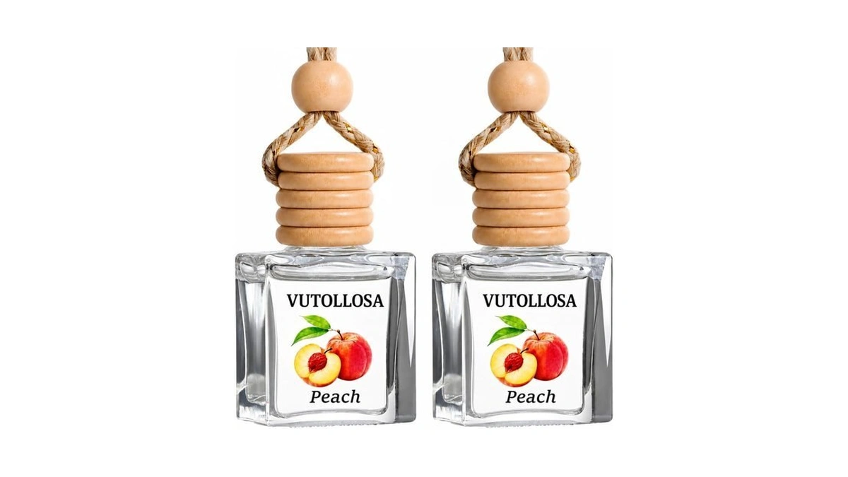 2-pack Car Air Fresheners, Car Deodorizer, Juicy Peach Air Freshener