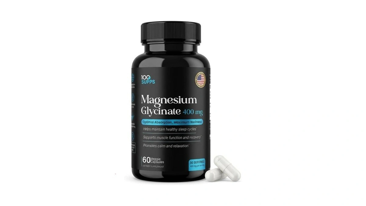 Amazon coupon: 100 Supps Magnesium Glycinate 400mg – 60