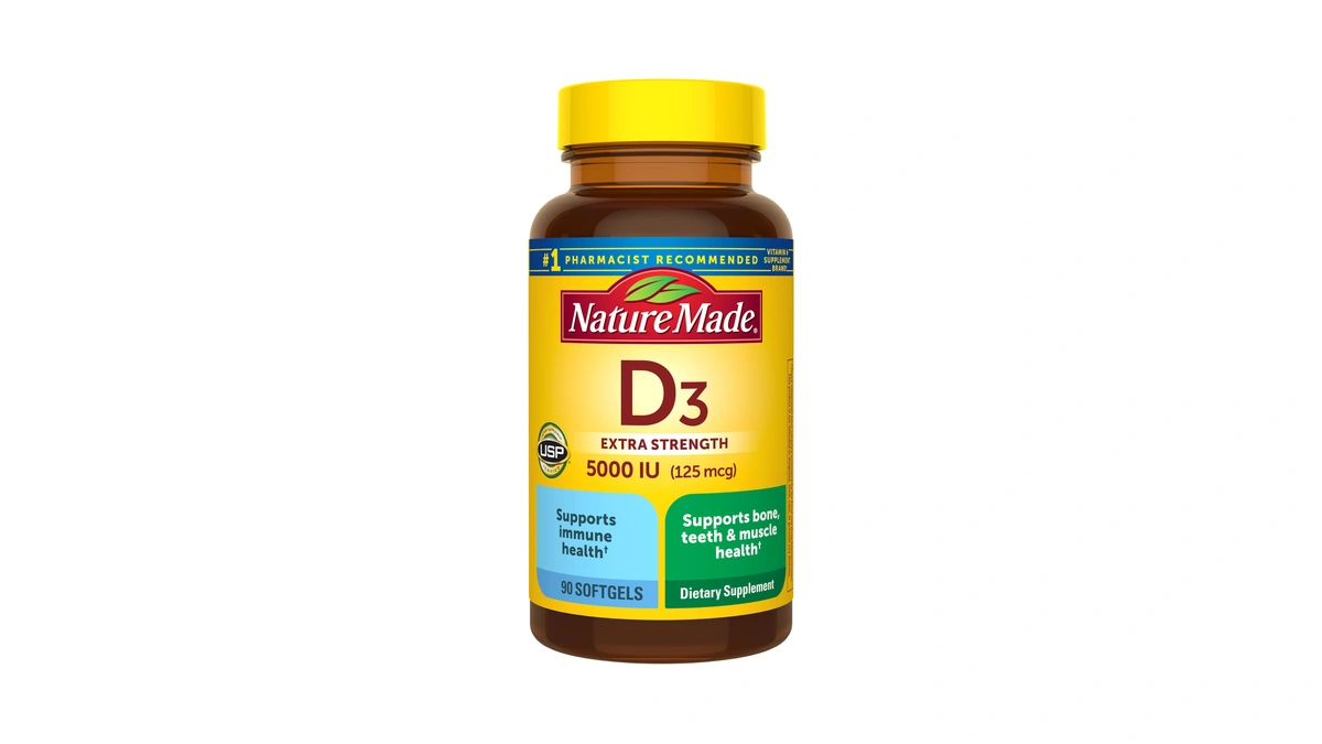 Nature Made Vitamin D3 5000 Iu (125 Mcg), 90 Vitamin