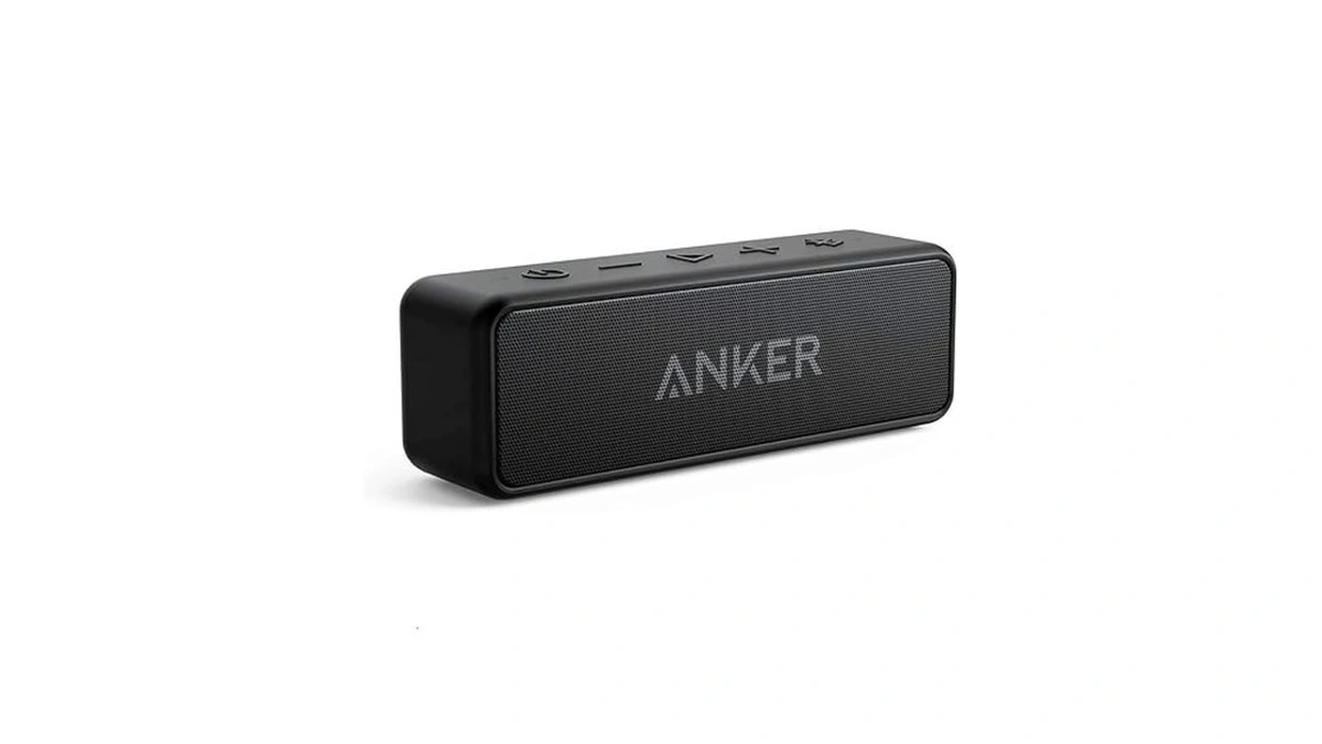 Anker Soundcore 2 Portable Bluetooth Speaker, Stereo Sound, Ipx7
