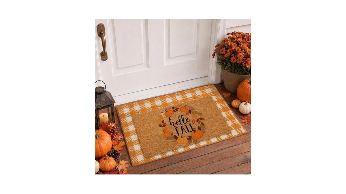 Tunsez Fall Outdoor Doormat Combo Set, 17x30 Inch Hello Fall