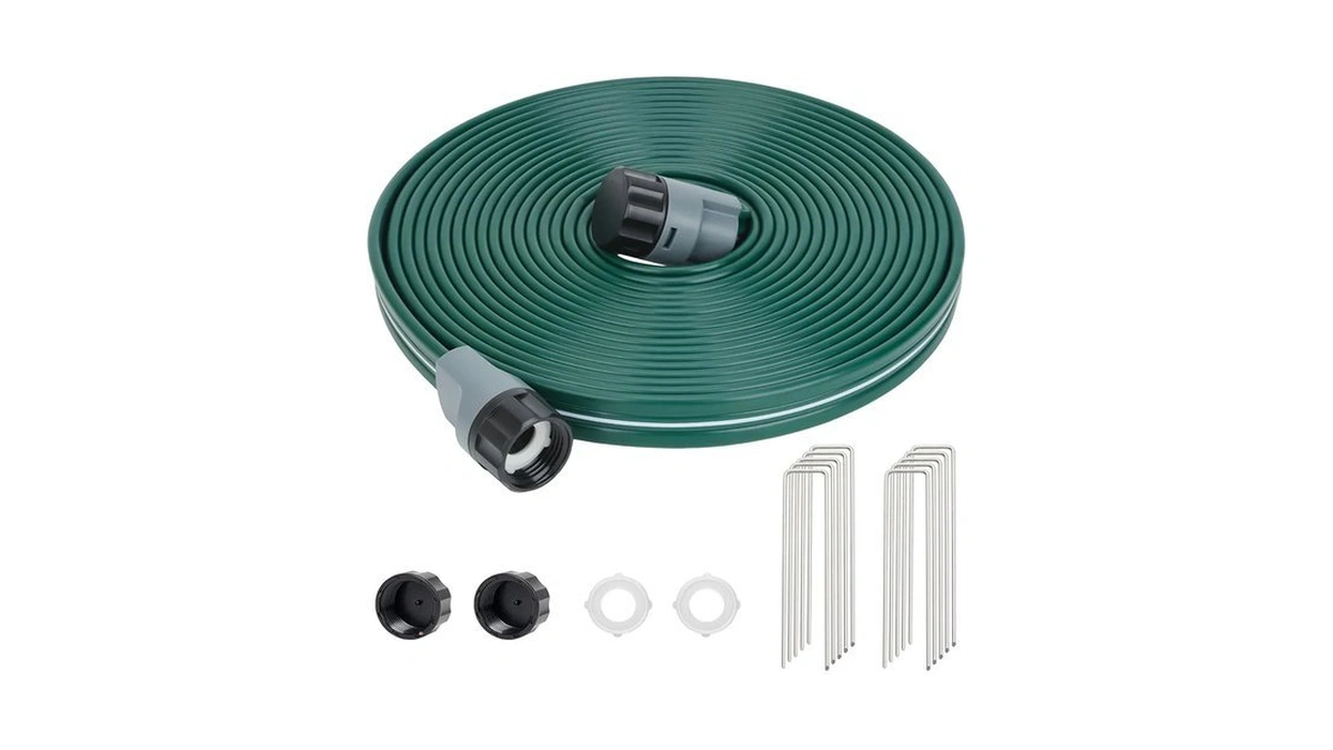 Dxront Sprinkler Soaker Hose 25ft For Garden Lawn, Watering Pipe