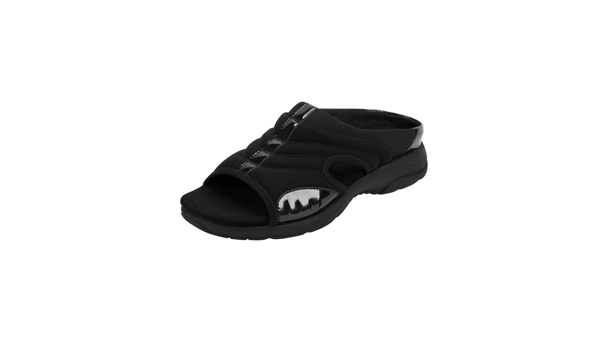 Easy Spirit Traciee2 Women's Sandal, 7 C/d Us, Black