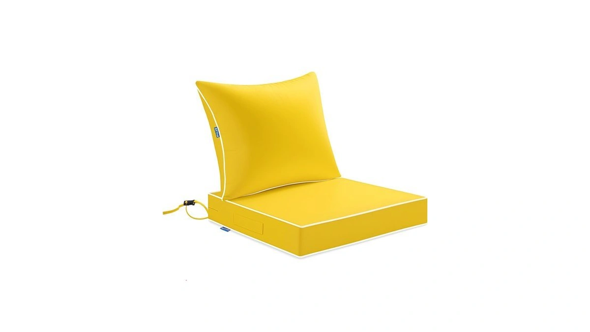 Miulee Yellow Outdoor Seat Cushion Inch Water...