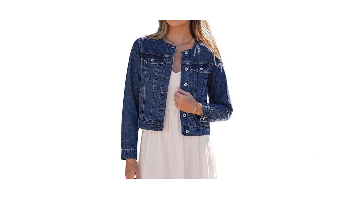 Luvamia Women Jackets Collarless Jacket For W...