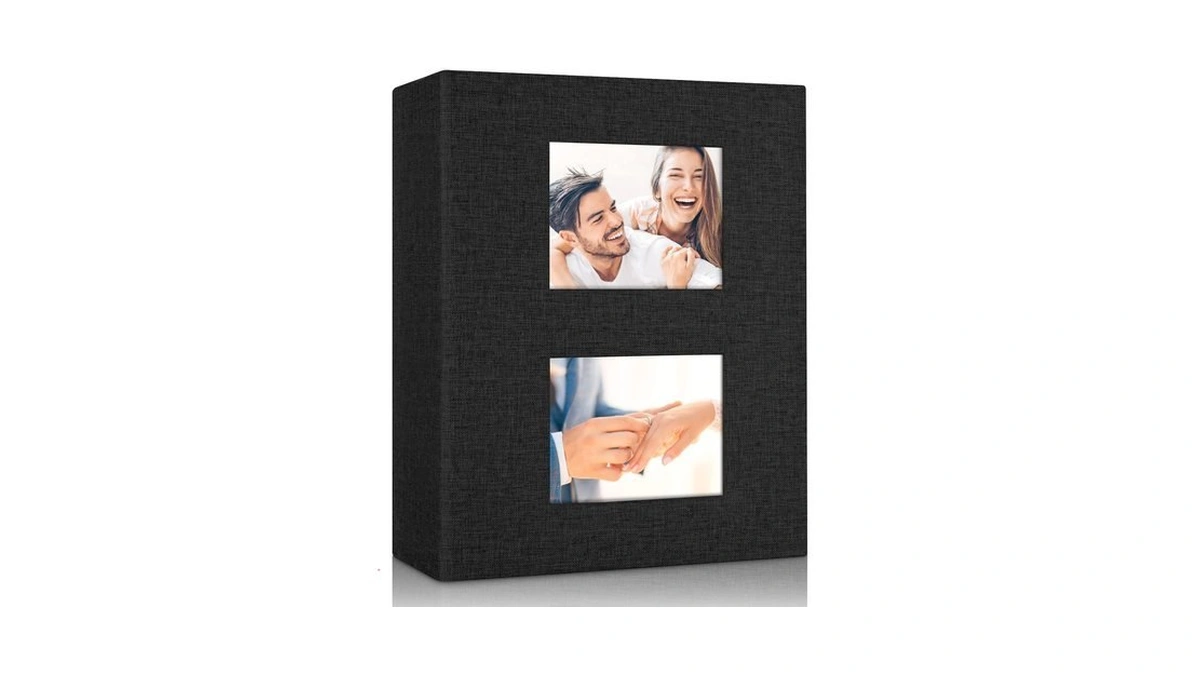 Mstonal Photo Album 4x6 200 Pockets For Wedding Gifts, Linen