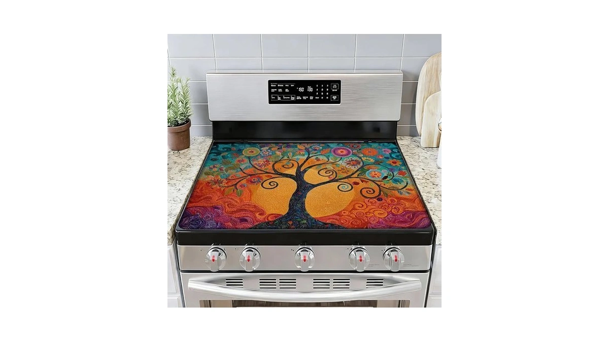 Stove Cover Colorful Tree Of Life Stove Top Covers For
