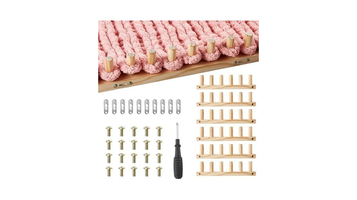 Chunky Blanket Knitting Loom - Beginner Friendly Quick Weave Looms