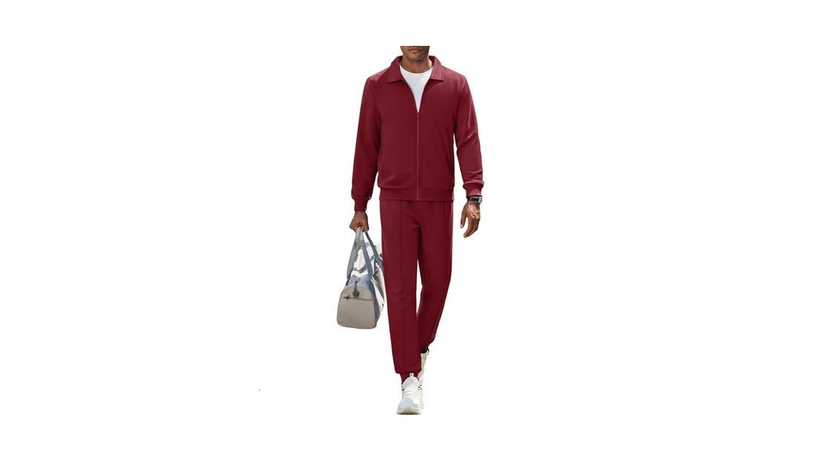 Amazon code: Coofandy Men Jogging Track Suit Athletic