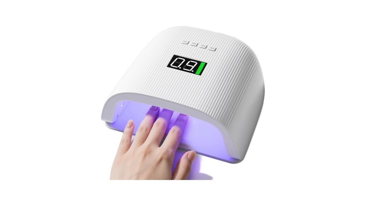 Rechargeable Led Nail Lamp, 72w Uv Nail Light With 24
