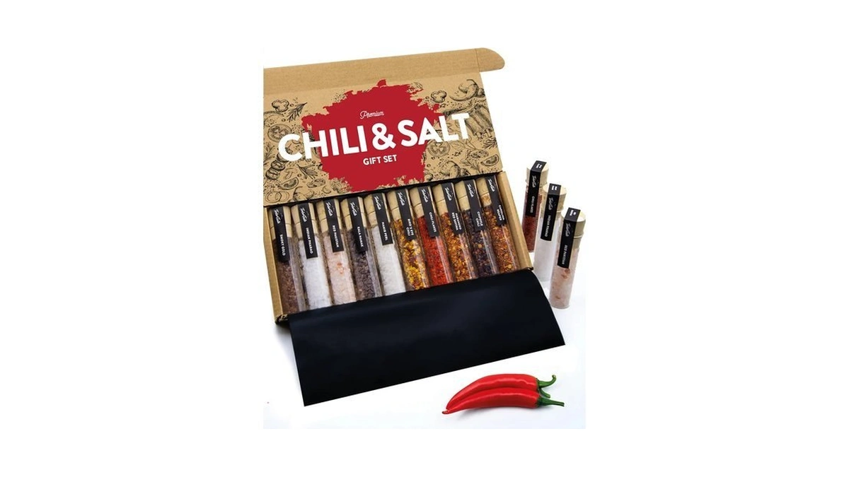 Timber Taste® Salt & Chili Gift Set For Men -