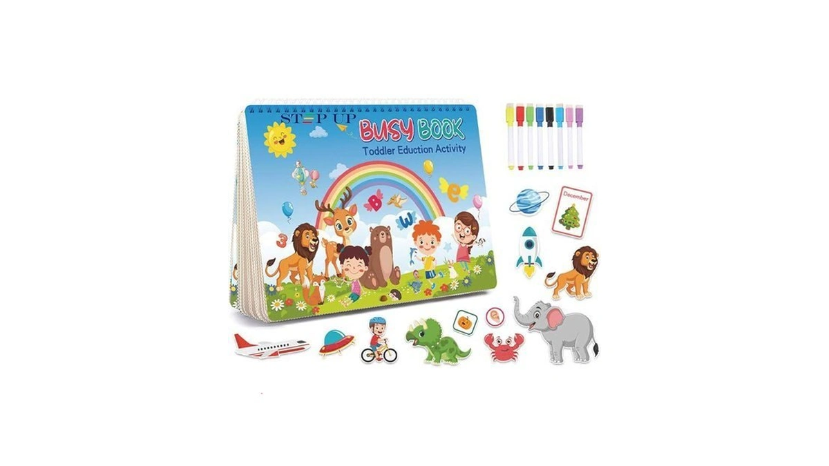 Busy Book For Toddlers 3-5, Travel Busy Book Preschool Learning
