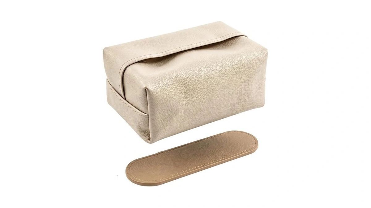Magnetic Car Tissue Holder Beige Magnetic Plate Mount Anywhere In