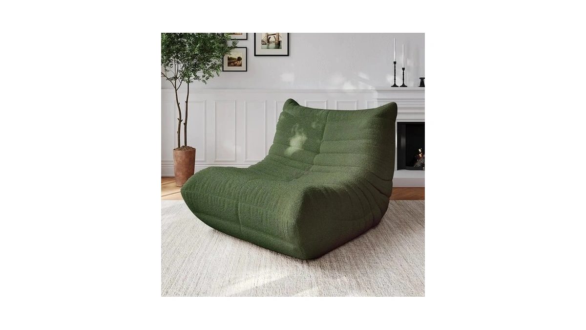 Adults Bean Bag Chairs Togo Couch Comfy Lazy Floor Sofa,