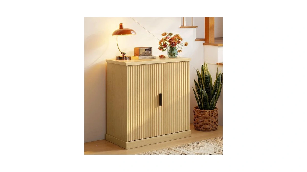 Vasagle Maxe Collection - Buffet Cabinet, Fluted Console Cabinet, Sideboard