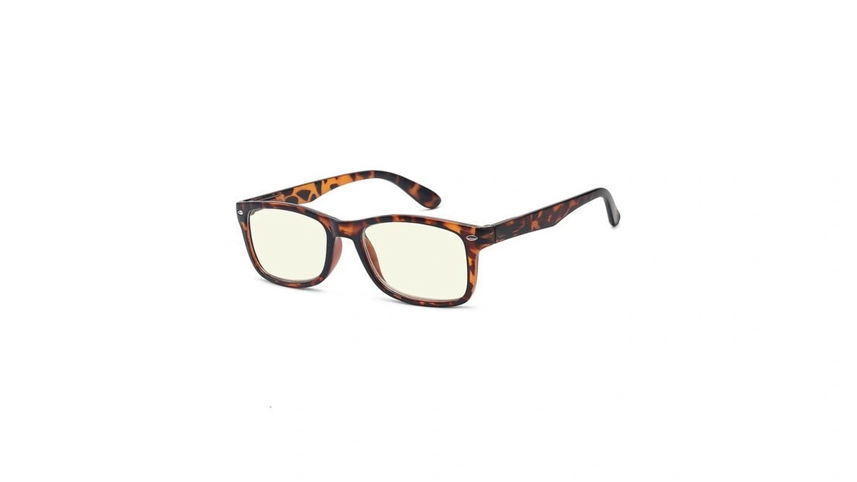 Eyekepper Blue Light Reading Glasses Men Women 1.25, Small Tortoise