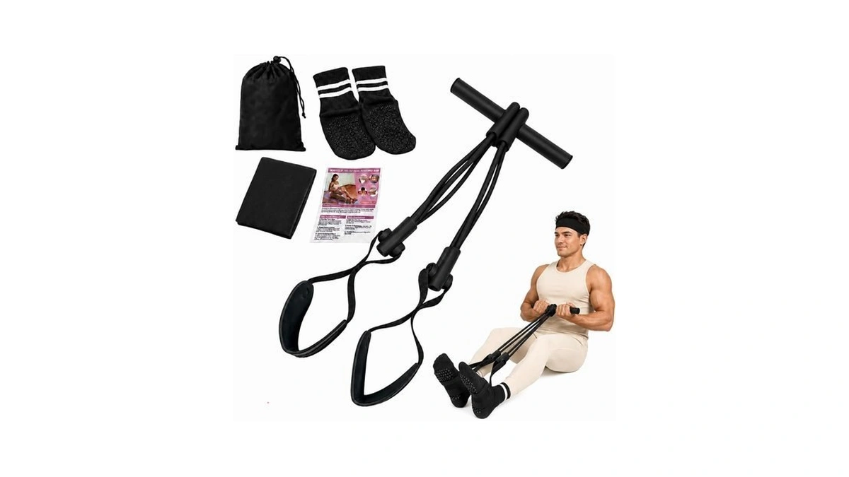 Heavy Duty Pedal Resistance Band 95 Lb For Men, Stitched