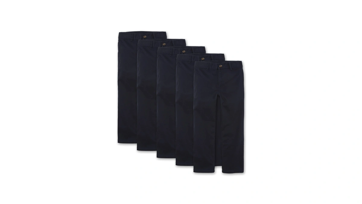 The Children's Place Boys Stretch Chino Pants,new Navy 5 Pack,10