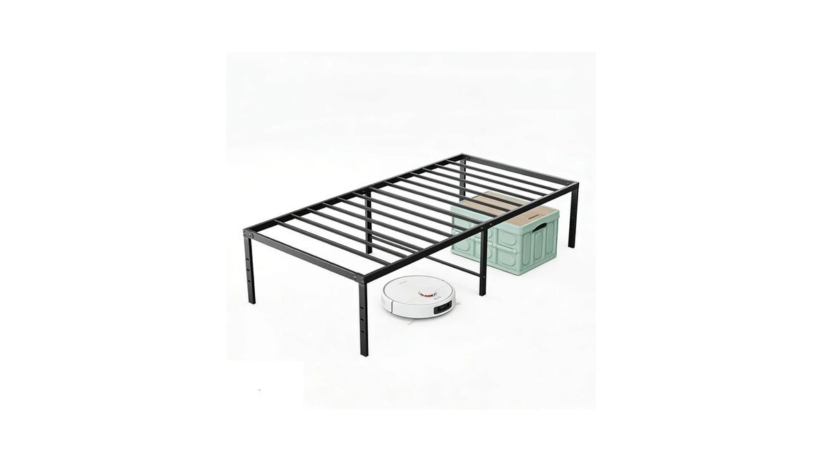 Sweetcrispy Twin Metal Bed Frame, Platform Bed Frame, 18 Inch