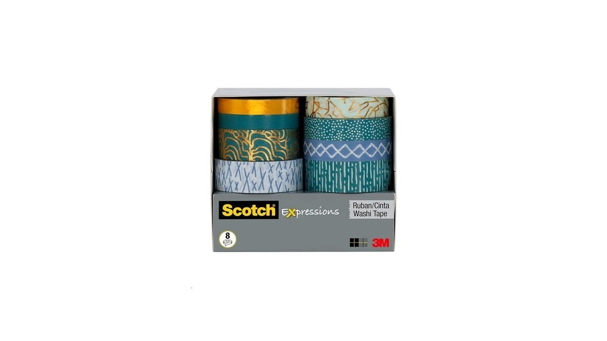 Scotch Expressions Washi Tape, 8 Rolls/pack (c1017-8-p6)